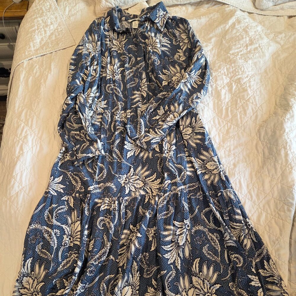 H&M Blue Floral Dress